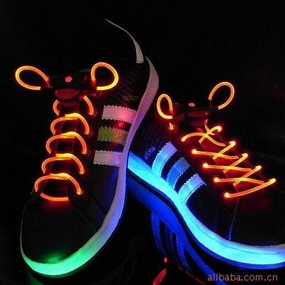 Cordões para sapatos em LED