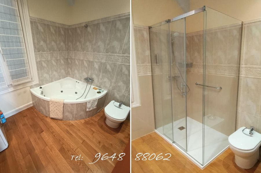 Substituição Banheira por Duche