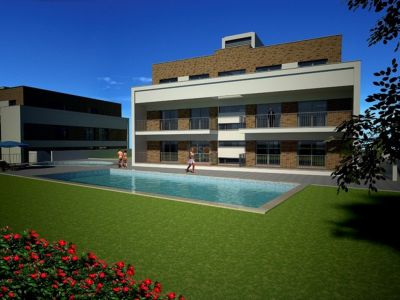 Apartamentos T1, T2 e T3 em condomínio fechado com duas piscinas em São Martinho do Porto, já em con