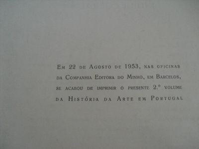 HISTÓRIA DE ARTE EM PORTUGAL-1953