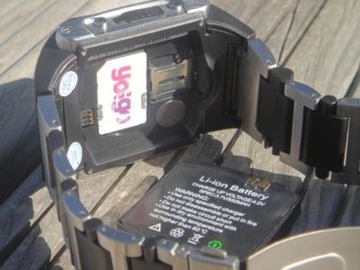 Relogio Telefone Móvel de Pulso Aço GSM Bluetooth Radio FM