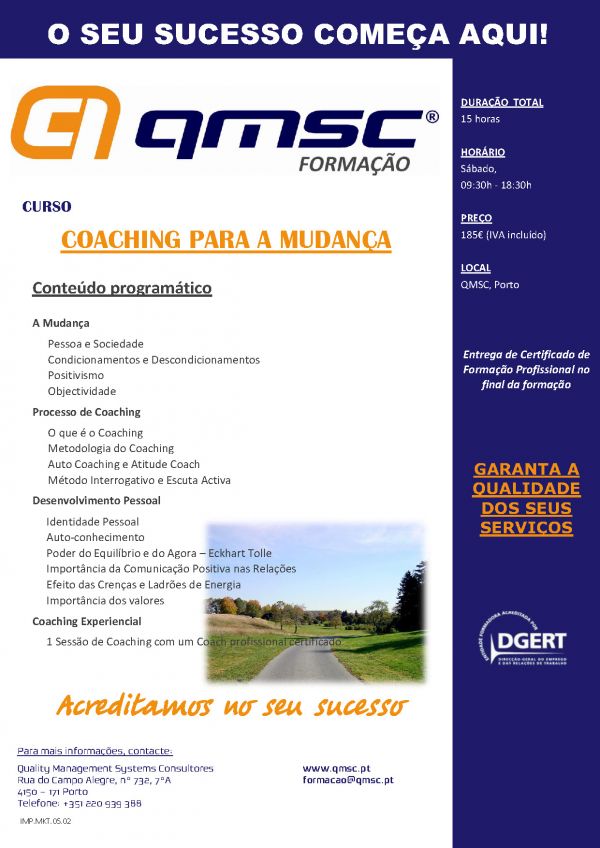 Curso Coaching para a Mudança