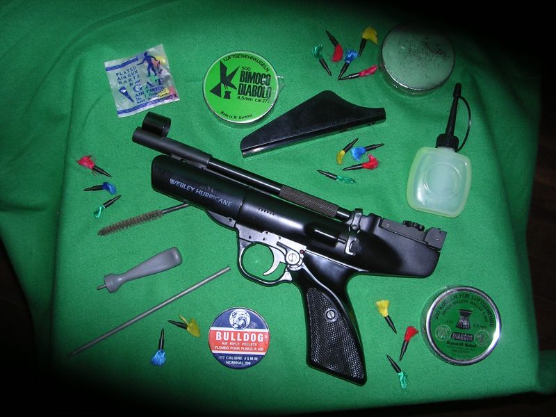 Pistola de Pressão de Ar de Competição Desportiva Webley Hurricane
