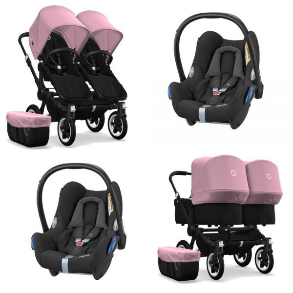 Bugaboo Donkey 2 Twin con Maxi-Cosi CabrioFix