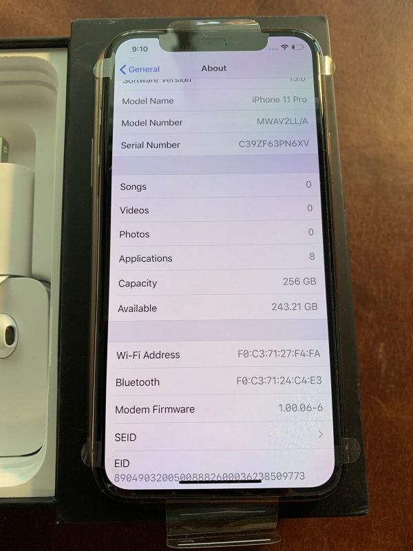 Apple iPhone 11 Pro 64GB = $500, iPhone 11 Pro Max 64GB = $550,iPhone 11  64GB =  $450