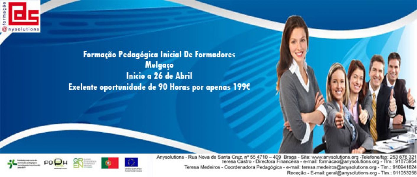 Fornmação Pedagógica Inicial de Formadores