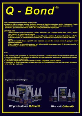 Adesivo / Cola ULTRA-FORTE ••• Q-Bond® ••• (Plásticos / Borrachas / Metais / Etc)