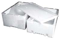 Caixas de esferovite de vários tipos