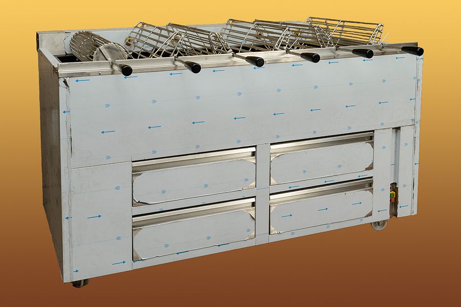 Churrasqueiras a carvão ou a gás rotativas ou estáticas