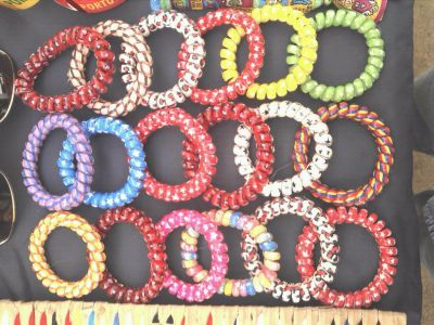 Pulseiras fios de telefone 