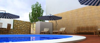 Vivendas geminadas T3 com piscina individual em Vilamoura