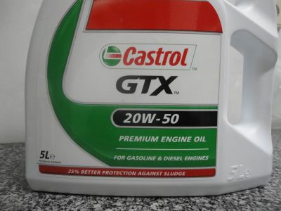 Óleo para clássicos Castrol GTX 20W50 5 litros