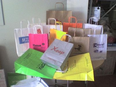 SACOS DE PAPEL - SACOS DE PLASTICO - SACOS DE TECIDO - ETIQUETAS AUTOCOLANTES - FITAS AUTOADESIVAS -