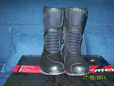 Botas de Motociclismo Pretas N. 47 NOVAS