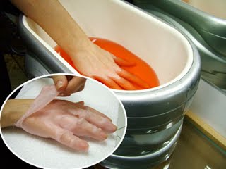 Parafina mãos e pés