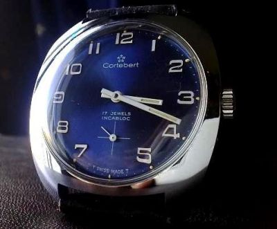 RELOGIO CORTEBERT 17 RUBIS A CORDA  NOVO