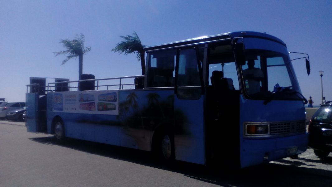 Autocarro descapotável especial eventos publicidade