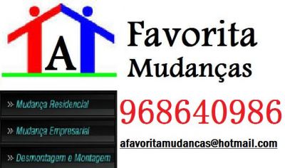 A FAVORITA Mudanças/20€ hora/ Margem Sul,Lisboa,Odivelas,Oeiras,Sintra,Amadora, 968640986