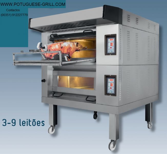 Churrasqueiras a carvão/Grelhador a gás/Assadores a gás e eléctrico para Leitão