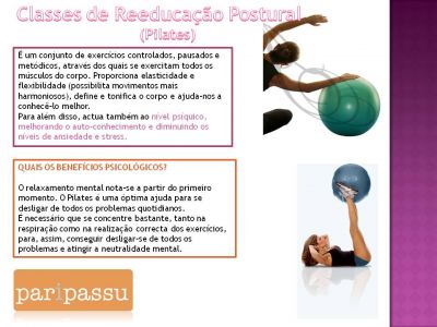 Preparação para o Parto, Massagem Infantil e Pilates