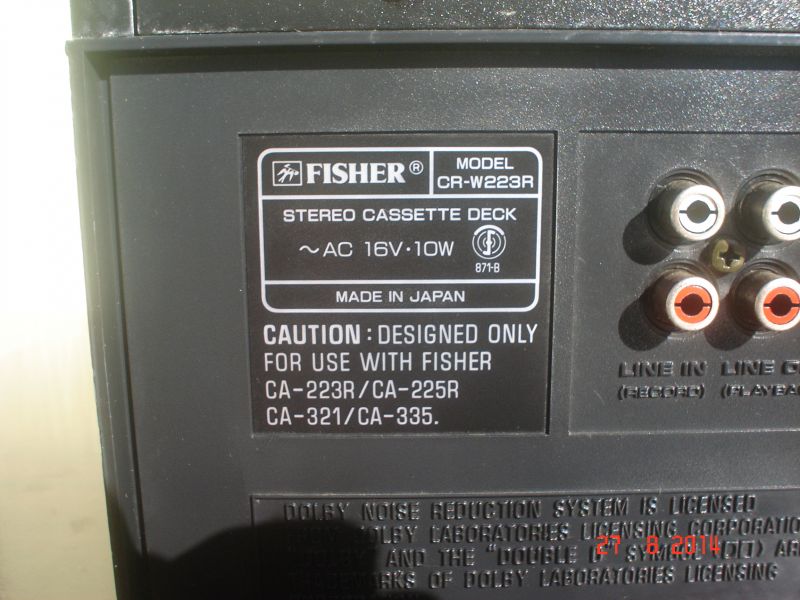 Deck Cassetes Duplo FISHER