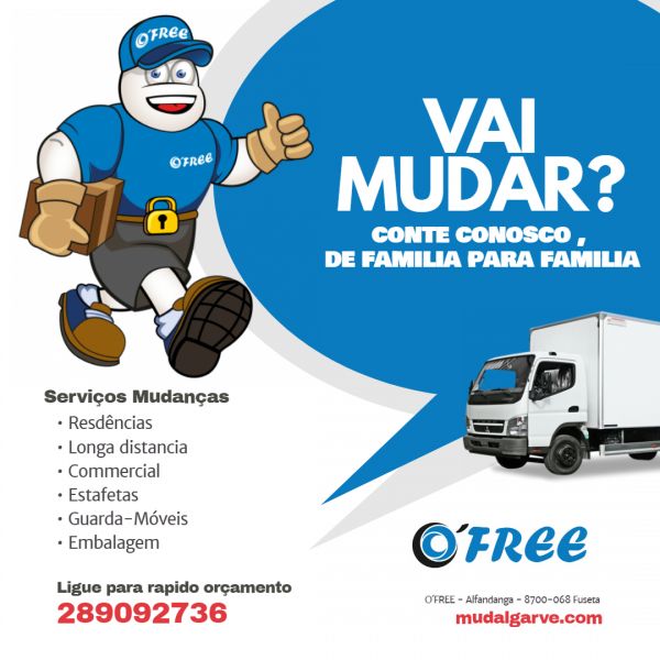 Serviço de mudanças e guarda móveis Algarve 