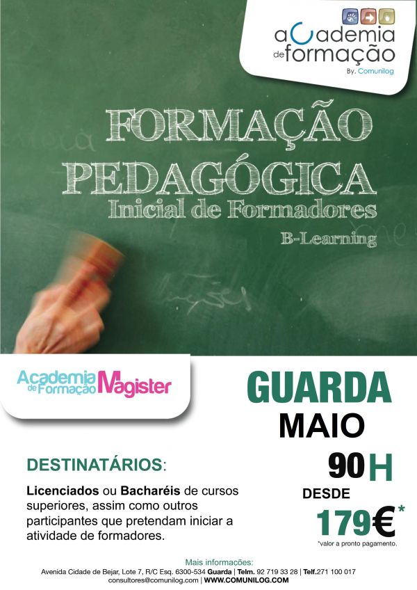 Formação Pedagógica Inicial de Formadores B-Learning