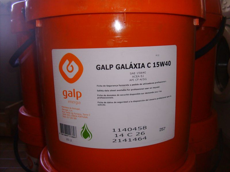 Lubrificante galp galaxia c 15w40 (20 lts.)
