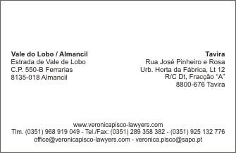 Verónica Pisco Advogada / Lawyer