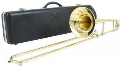 Fantástico Trombone NOVO dourado