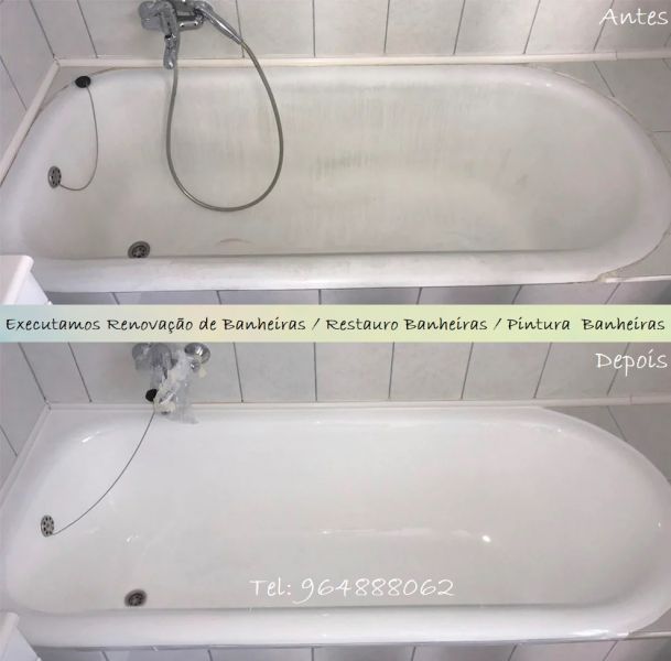 Renovação Banheiras, Restauro de banheiras, Pintura de Banheiras 