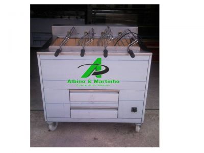 Churrasqueira a carvão/grelhador/assador a gás e electrico para Leitão