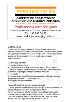 Projecto 25 - Arquitectura, Engenharia e Topografia