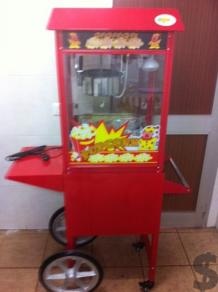 Maquinas pipocas e algodão doce com carrinho