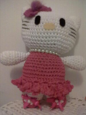 Hello Kitty em amigurumi
