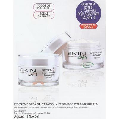 KIT CREME BABA CARACOL+ROSA MOSQUETA Só 14.95eur