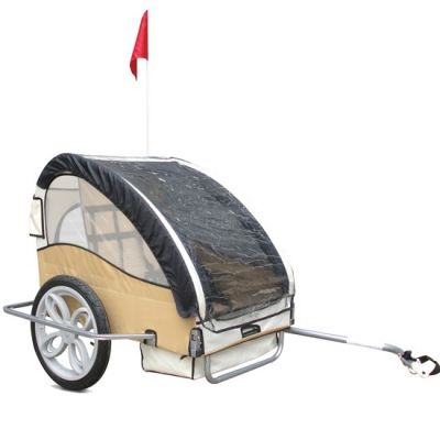 Atrelado de bicicleta para 2 crianças NOVO