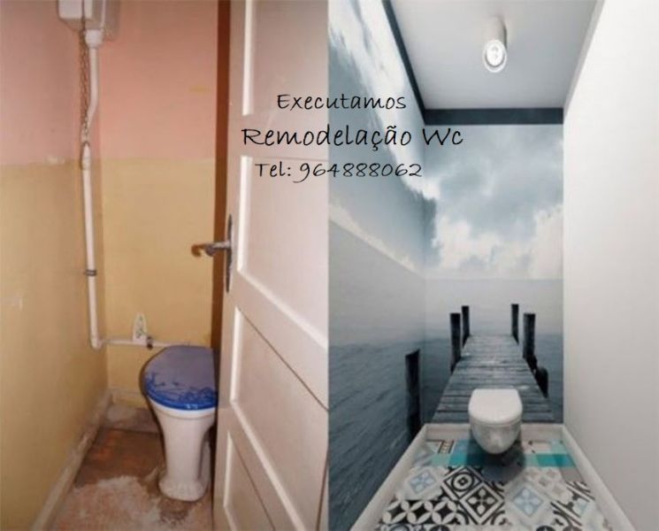 Executamos Remodelação Casas de banho, Restauro de Wc, .
