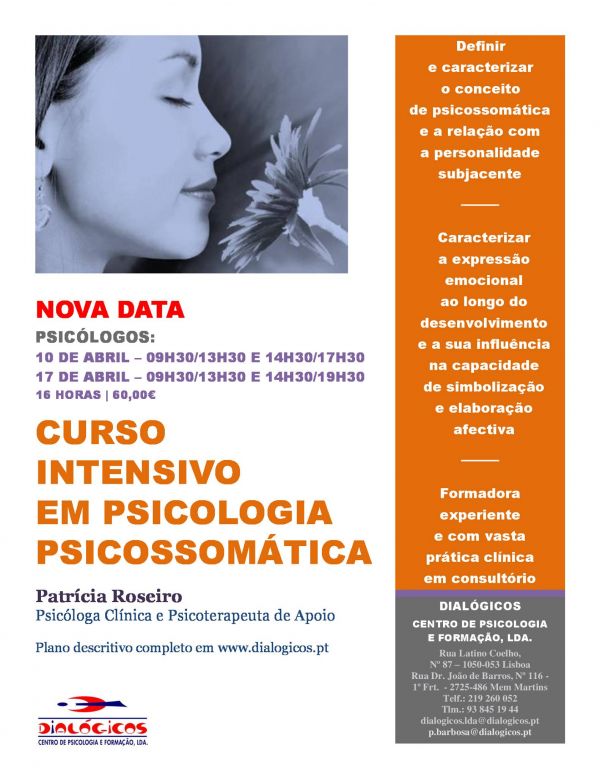 Curso Intensivo em psicologia Psicossomática