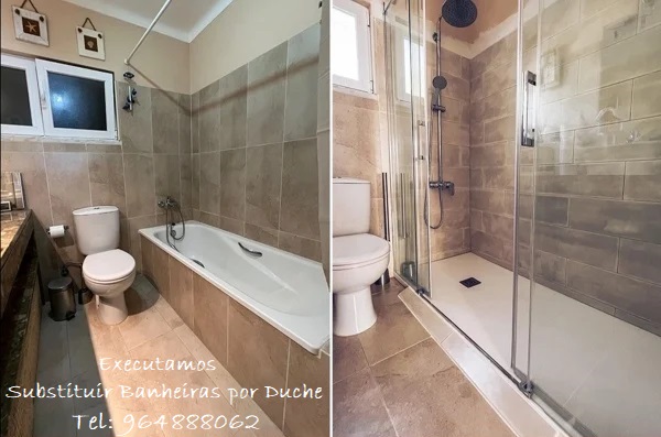 Executamos Substituição Banheira por Base de Duche