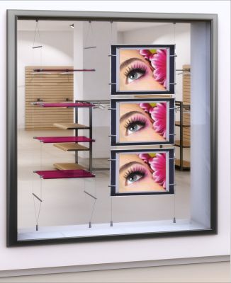 Visor com leds para mostrar imóveis 68€