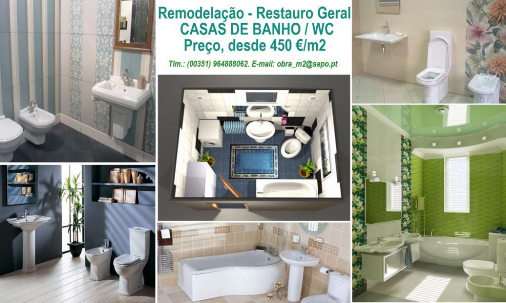 OBRAS: Alterações, Restauro, REMODELAÇÃO em GERAL - Serviços 'Obras de chave na mão' 