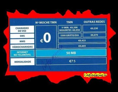 Cartão Noche Mensalidade 7.50€