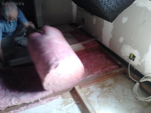 Piso acústico flutuante. 