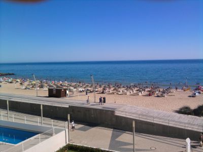 T1, 1ª linha da praia Quarteira