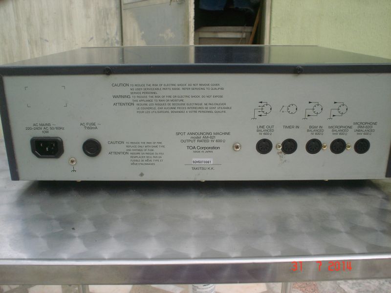 Deck Cassetes para Anunçios Programaveis