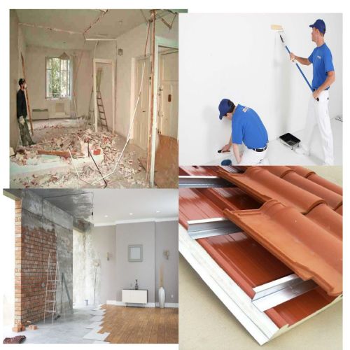 Construção de Moradias de raiz, e Remodelações gerais, Pladur, pinturas 