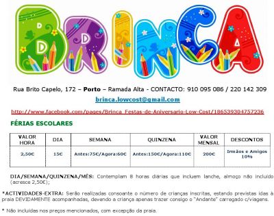 BRINCA_Festas e Férias Low-Cost