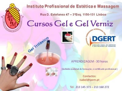 Curso Gel CERTIFICADO – Instituto  Profissional de Estetica e Massagem