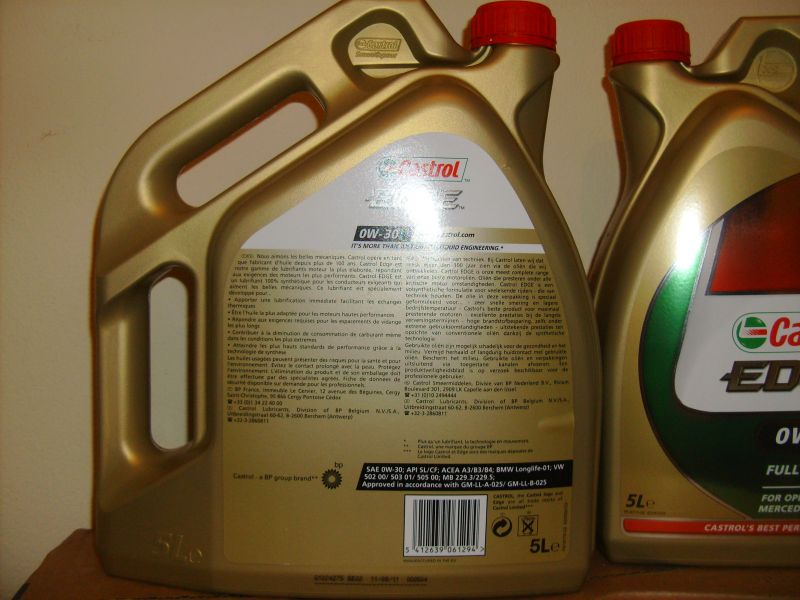 Lubrificante Castrol Edge FST  0w30  ( 5 Lts.)